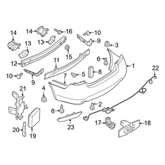 Infiniti OE - Rear Bumper - Bumper & Components