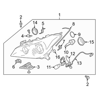 Infiniti OE - Front Lamps - Headlamp Components