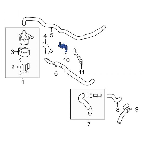 HVAC Heater Hose Bracket