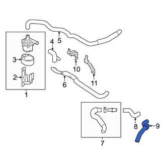 Infiniti OE - HVAC Heater Hose