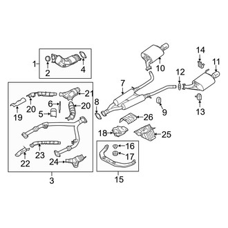 Infiniti OE - Exhaust System - Exhaust Components (3.5L)