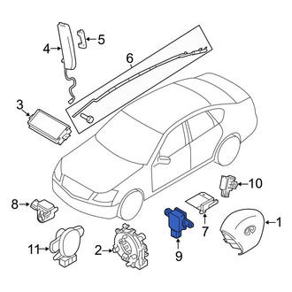 Infiniti OE - Center Air Bag Impact Sensor
