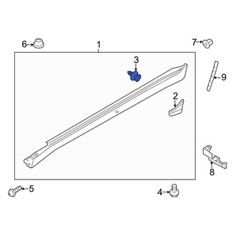 Infiniti OE - Upper Rocker Panel Molding Clip
