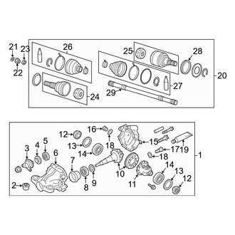 Infiniti OE - Rear Suspension - Axle & Differential