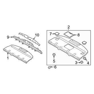 Infiniti OE - Rear Body & Floor - Interior Trim (Package Tray)