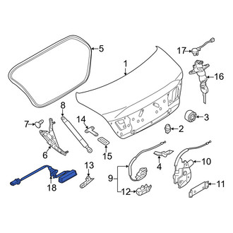 Infiniti OE - Rear Trunk Lid Release Switch