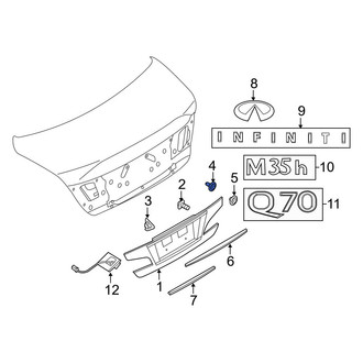 Infiniti OE - Deck Lid Finish Panel Clip