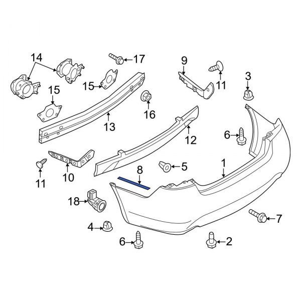 Bumper Cover Spacer