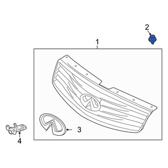 Infiniti OE - Grille Retainer