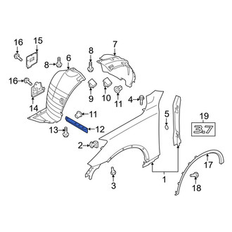 Infiniti OE - Right Fender Liner Support Bracket