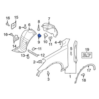 Infiniti OE - Trunk Trim Panel Clip