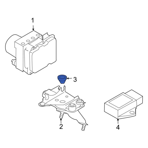 ABS Control Module Insulator