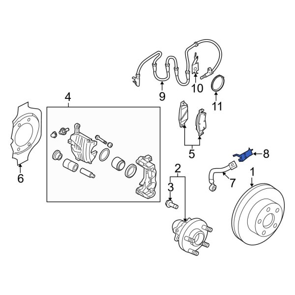 Brake Hydraulic Line Bracket