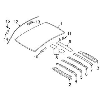 Infiniti OE - Roof Molding Rivet