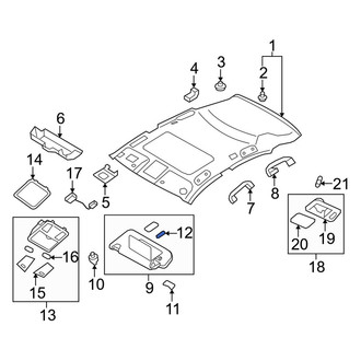 Infiniti OE - Sun Visor Light Bulb