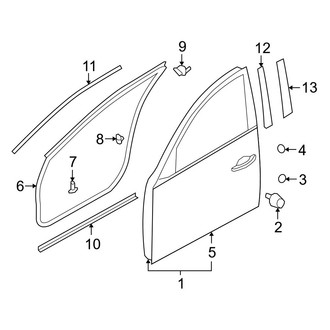 Infiniti OE - Front Door - Door & Components