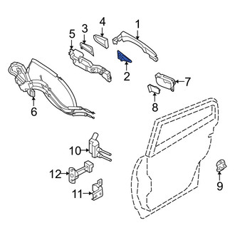 Infiniti OE - Front Outer Exterior Door Handle Gasket