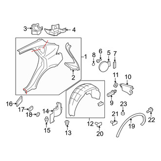 Infiniti OE - Quarter Panel - Exterior Trim