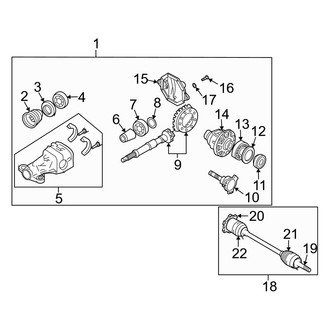 Infiniti OE - Rear Suspension - Axle & Differential