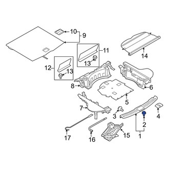 Infiniti OE - Trunk Trim Panel Clip