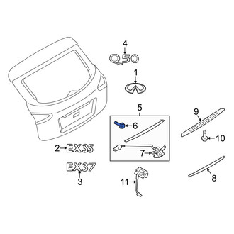 Infiniti OE - Liftgate Finish Panel Clip