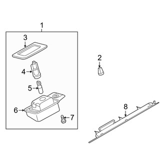 Infiniti OE - Rear License Plate Light Assembly