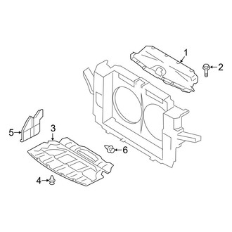 Infiniti OE - Radiator Support - Splash Shields