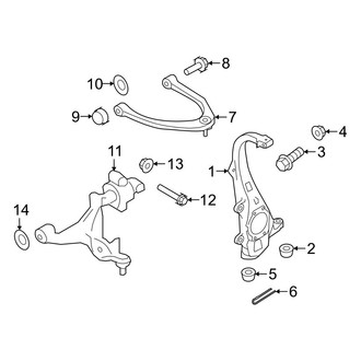 Infiniti OE - Front Suspension - Suspension Components (AWD)
