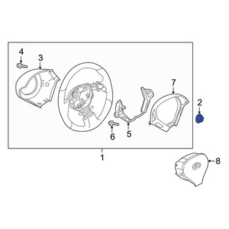 Infiniti OE - Steering Wheel Nut