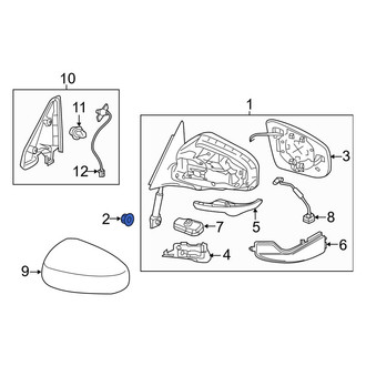 Infiniti OE - Front Door Mirror Nut