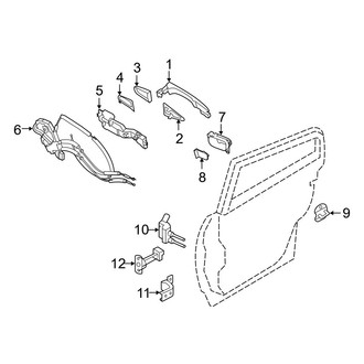 Infiniti OE - Rear Door - Lock & Hardware