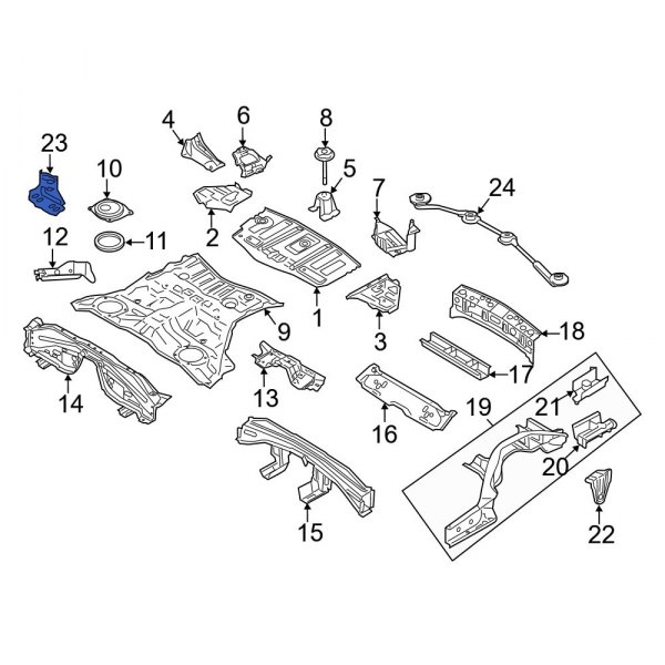 Floor Pan Splash Shield