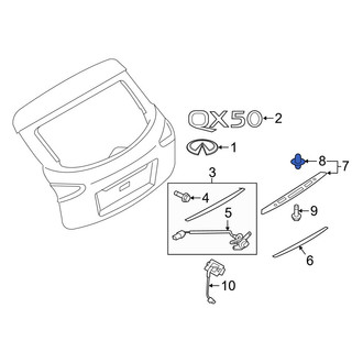 Infiniti OE - Lower Liftgate Finish Panel Clip