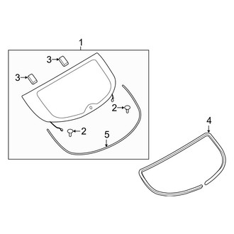 Infiniti OE - Lift Gate - Glass