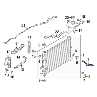 Infiniti OE - Upper Radiator Coolant Hose
