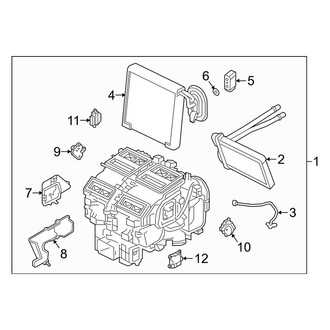 Infiniti OE - Air Conditioner & Heater - Evaporator & Heater Components