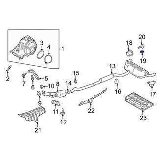Infiniti OE - Exhaust Tail Pipe Tip Nut