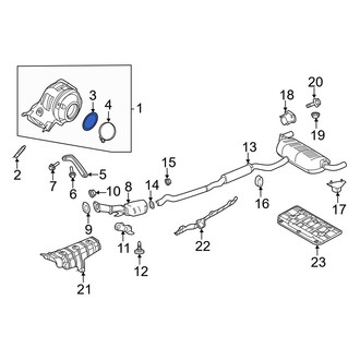 Infiniti OE - Rear Exhaust Pipe Flange Gasket