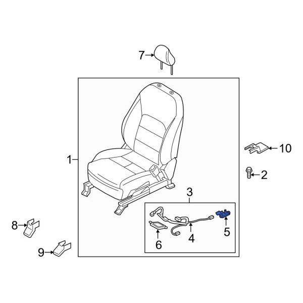 Air Bag Seat Sensor Mat