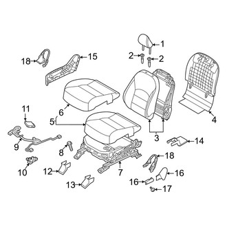Infiniti OE - Seats & Tracks - Passenger Seat Components