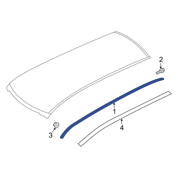 Roof Luggage Carrier Side Rail