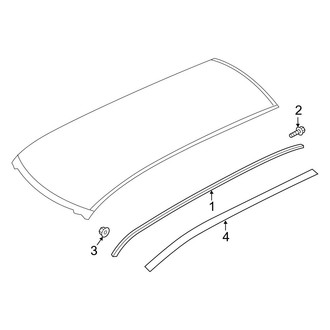 Infiniti OE - Roof - Exterior Trim (With Panoramic Roof)