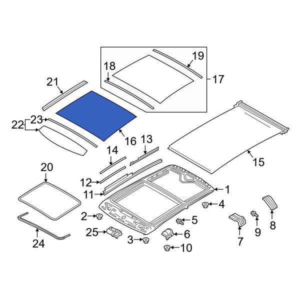 Sunroof Glass