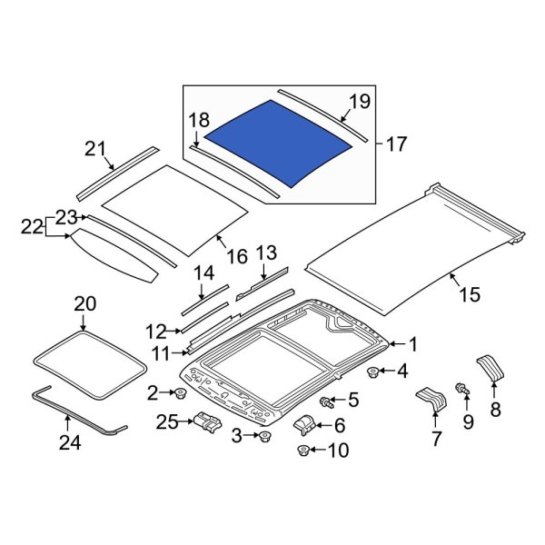 Sunroof Glass