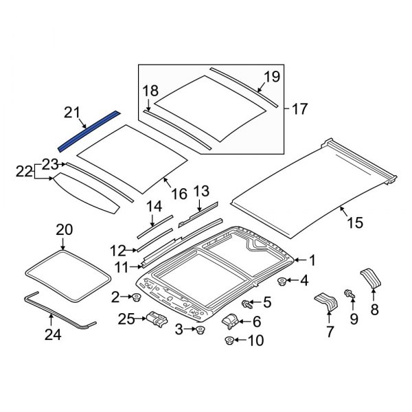 Sunroof Opening Trim