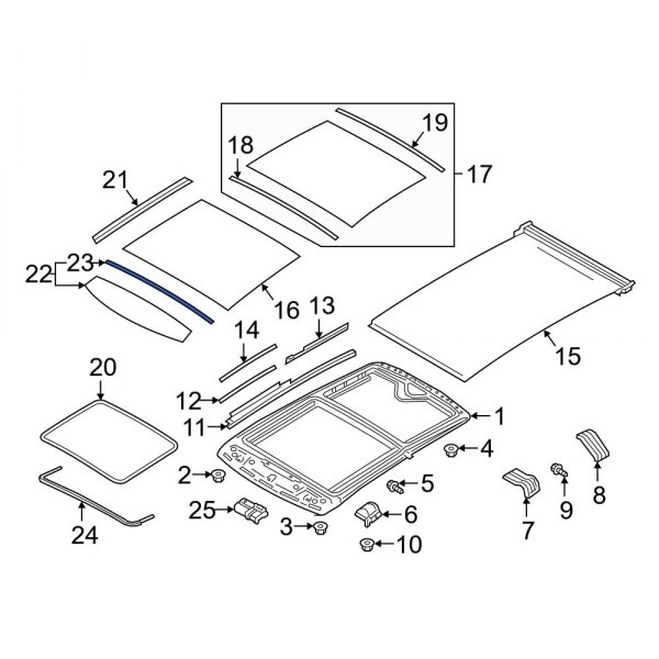 Sunroof Glass Seal