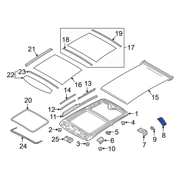 Sunroof Frame Bracket