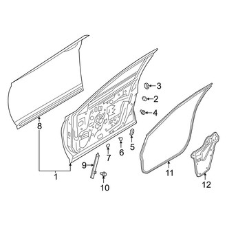 Infiniti OE - Front Door - Door & Components