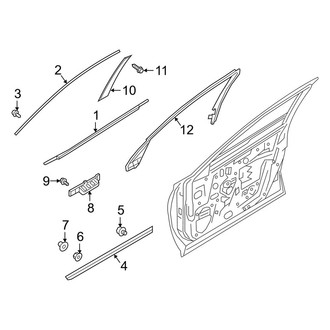 Infiniti OE - Front Door - Exterior Trim