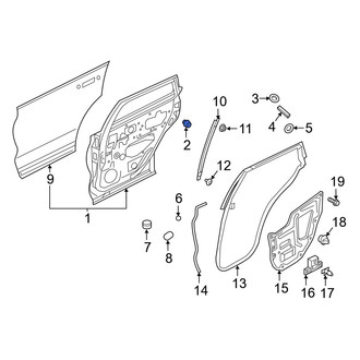 Infiniti OE - Rear Right Door Stop